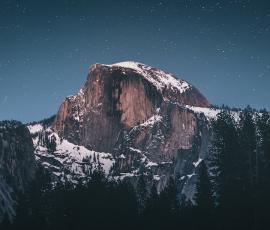 Mountain Under Stars