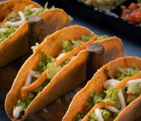 Vegan Tacos Black Beans, Avocado, and Salsa