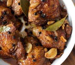 Filipino Chicken Adobo in Vinegar Soy Marinade