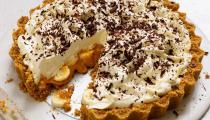 British Banoffee Pie Banana, Cream, and Caramel Tart