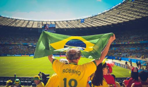 Brazilian Fans Filling the Stadium with Pure Excitement