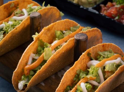 Vegan Tacos Black Beans, Avocado, and Salsa
