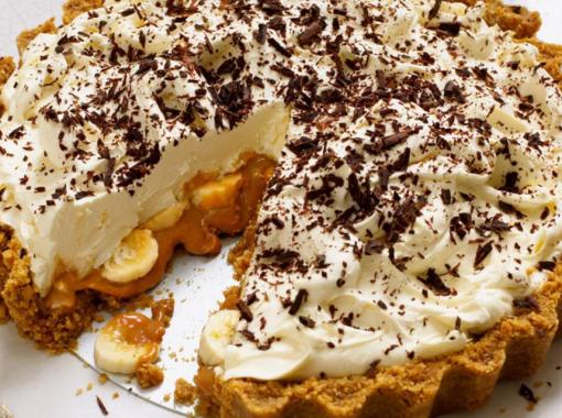 British Banoffee Pie Banana, Cream, and Caramel Tart