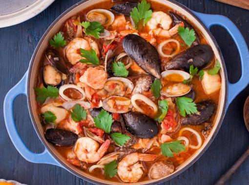 French Bouillabaisse Rich Seafood Stew from Marseille