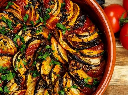 French Ratatouille Vegetable Stew with Herbs